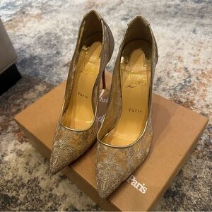 Christian Louboutin Follies Lace 100 Pumps